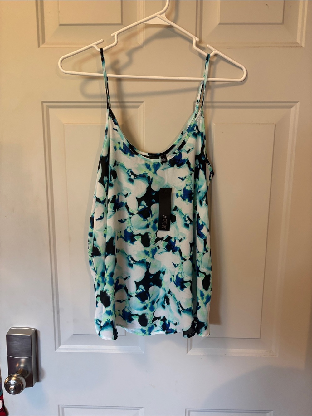 Apt. 9 Blue & White Floral Spaghetti Strap Camisole